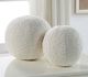 Uttermost® Capra 2-Piece White Accent Ball Pillows Set-1
