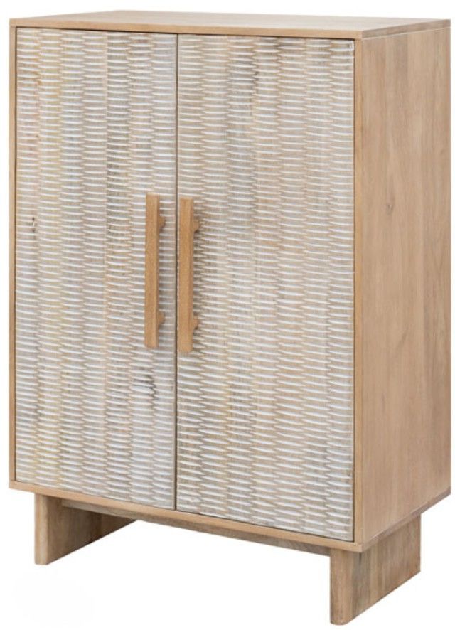 Signature Design by Ashley® Dallinbury Natural/Whitewash Accent Cabinet-1