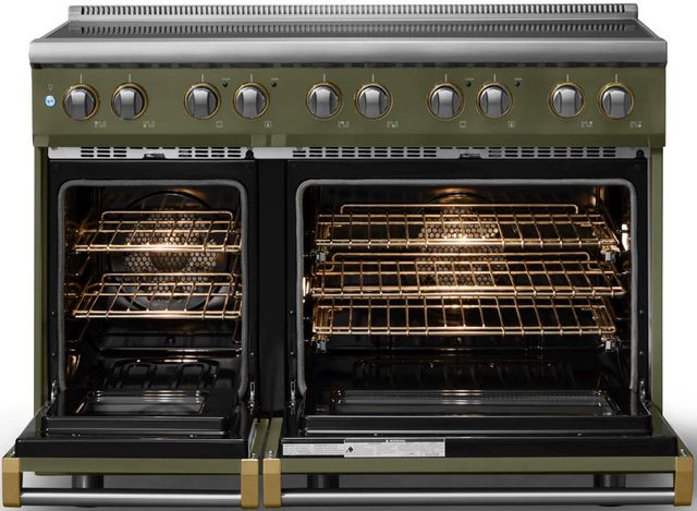 Viking® 5 Series 48" Martini Pro Style Induction Range with Brushed Brass Trim-1