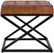 Jofran Inc. Global Archive Hogan Saddle Small Ottoman-2