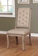 Furniture of America® Patience 2-Piece Beige/Rustic Natural Tone Side Chair Set-4