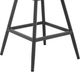 Armen Living Menorca Gray Aluminum/Fabric Outdoor Swivel Counter Stool-4