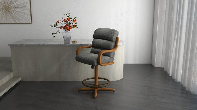 Chromcraft™ Customizable Nova Counter Chair with Metal Footrest-1