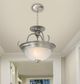 YHD Nickel 15'' Incandescent Semi-Flush Mount Lighting-1