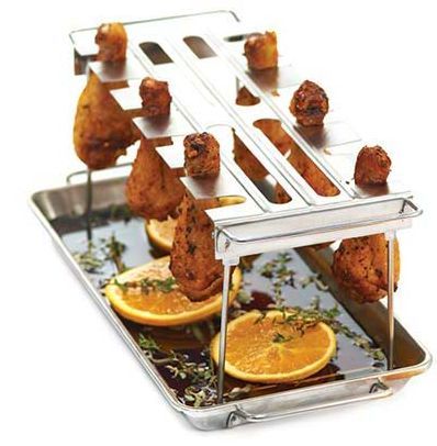 Broil King® Wing Rack-Stainless Steel-1