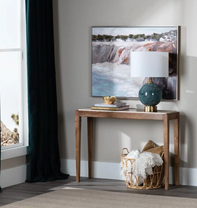 Crestview Collection Downs Teal Table Lamp-2