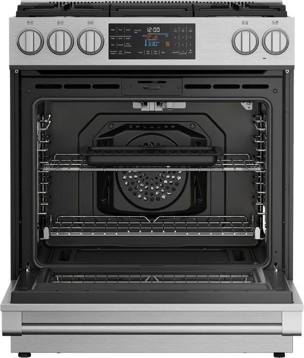 Beko 30" Stainless Steel Slide-In Gas Range-1