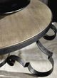 Bernhardt Villa Toscana Criollo Cocktail Table with Textured Carbone Base-4