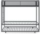 dhp furniture® Isaiah Gray Twin Triple Bunk Bed-1