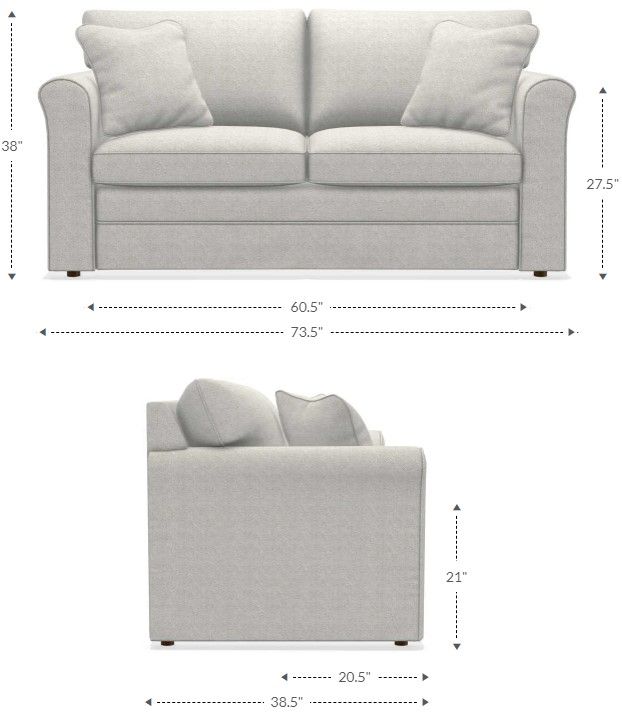 La-Z-Boy® Leah Pewter Full Sleeper Sofa-4