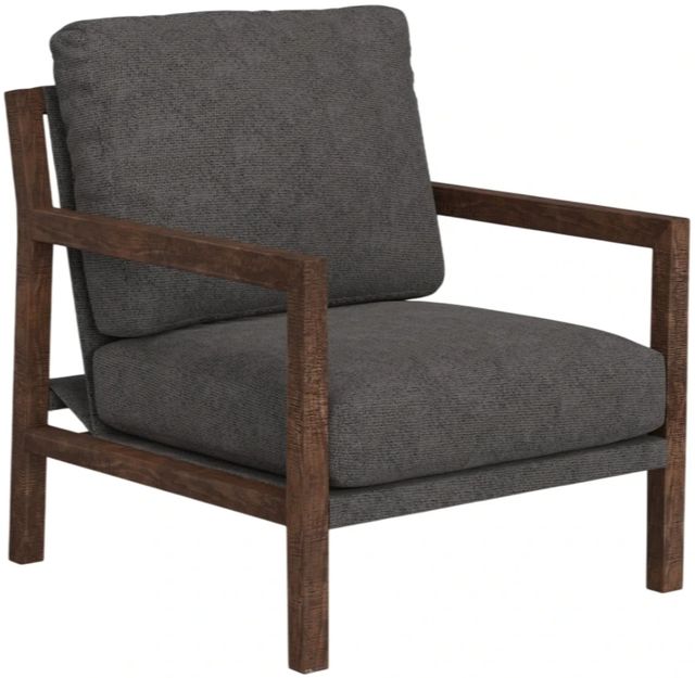 International Furniture Direct Milan Brown/Gray Upholstered Arm Chair-0
