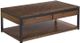 Hammary® Franklin Cherry Rectangular Cocktail with Dark Bronze Frame-0