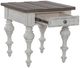 Liberty Furniture River Place Tobacco End Table with Riverstone White Base-4