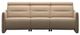 Stressless® by Ekornes® Customizable Emily Power Reclining Angled 3-Seater Sofa with Wood Trim and Legs-0