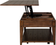 Liberty Furniture Lake House Rustic Brown Oak Lift Top Cocktail Table-1