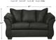 Signature Design by Ashley® Darcy Black Loveseat-2