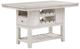 Homelegance® Savile Brushed Antique White Counter Height Table-0