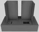 Vent-A-Hood® 42" Gunsmoke Contemporary Wall Mounted Range Hood-4