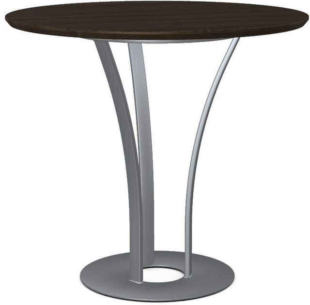 Amisco Customizable Dalia Solid Ash Counter Pub Table with Metal Turnip Base-0