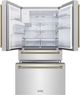 ZLINE Autograph Edition 36" 21.6 Cu. Ft. Fingerprint Resistant Stainless Steel Counter Depth French Door Refrigerator with Water/Ice Dispenser and Champagne Bronze Traditional Handles-1