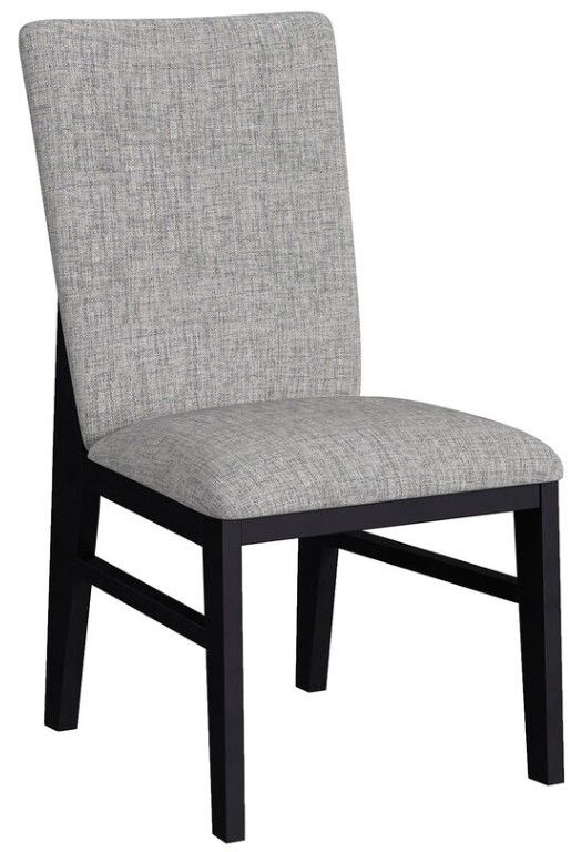 Elements International Marlene Black/Gray Dining Side Chair-0