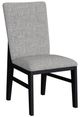 Elements International Marlene Black/Gray Dining Side Chair-0