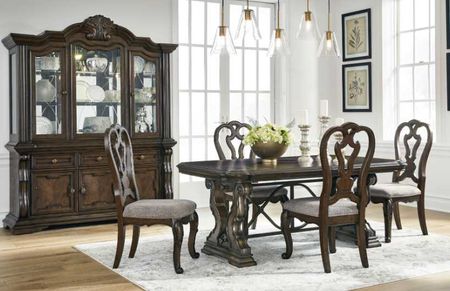 Signature Design by Ashley® Maylee Dark Brown Dining Table