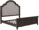Liberty Furniture Paradise Valley 4-Piece Flax Tweed/Saddle Brown King Upholstered Bedroom Set-2
