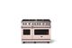 Viking® 5 Series 48" Blush Pro Style Gas (NG) Range with Polished Chrome Trim-3