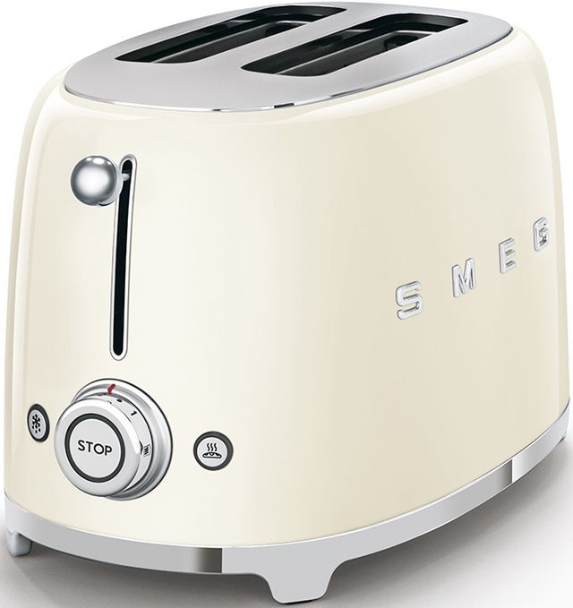 Smeg 50's Retro Style Cream 2 Slice Toaster-0