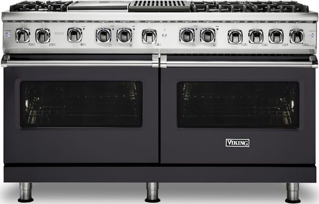 Viking® Professional 5 Series 60" Pro Style Dual Fuel Range-Graphite Gray-0