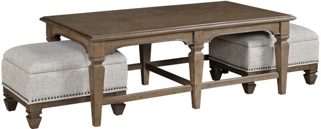 Hammary® Maribelle 3-Piece Brown Nesting Coffee Table Set-2