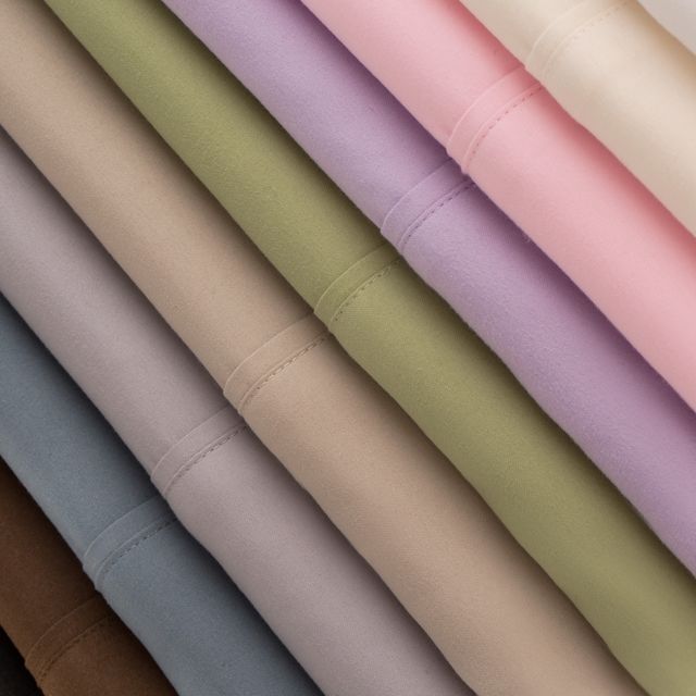 Malouf® Woven™ Brushed Microfiber Ivory Split California King Sheet Set-4