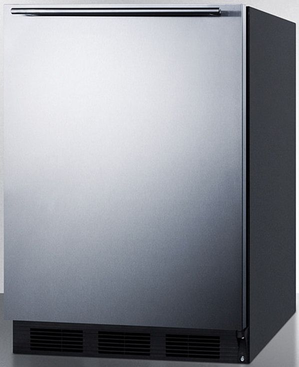 Summit® 24" 5.5 Cu. Ft. Stainless Steel Compact Refrigerator-1