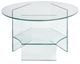 Natuzzi Editions Pepe Glass Round Corner Table-0