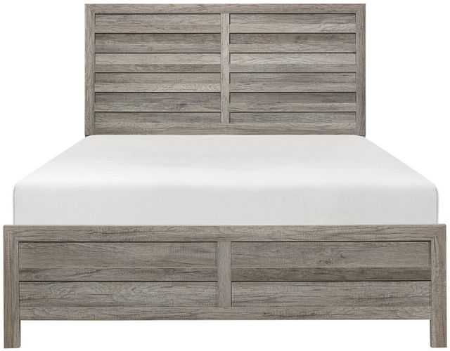 Homelegance® Mandan Gray Full Panel Bed-2