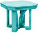 C R Plastic St. Tropez Turquoise  Square End Table-0