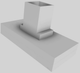 Vent-A-Hood® 54" White Contemporary Island Range Hood-4