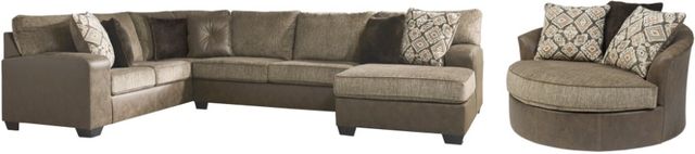 Benchcraft® Abalone 2-Piece Chocolate Living Room Set-0