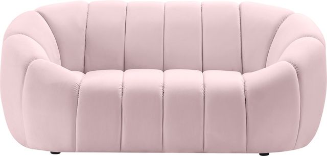 Meridian Furniture Elijah Pink Velvet Loveseat-0