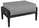 CabanaCoast® Customizable Tate Aluminum/Natural Fiber Outdoor Ottoman-0