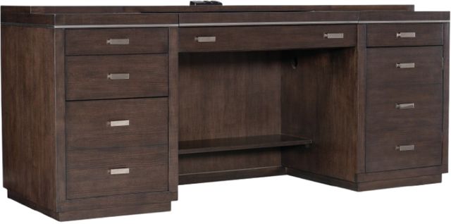 Hooker® Furniture House Blend Work Your Way Dark Roast Computer Credenza-0