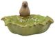 A & B Home Green Outdoor Ceramic Leaf Water Fountain-0