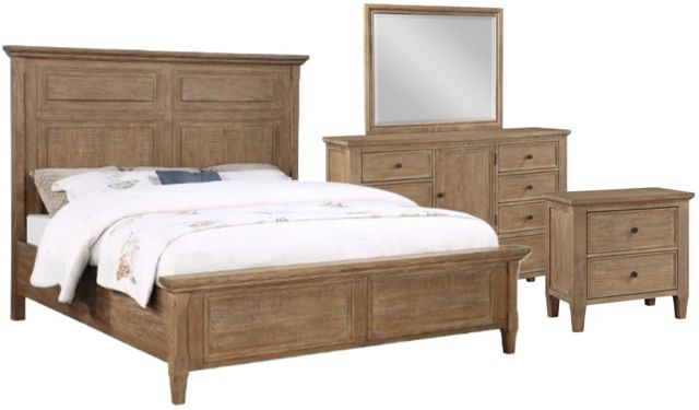 Steve Silver Co. Riverdale 4-Piece Driftwood Queen Storage Panel Bedroom Set-0