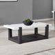 Furniture of America® Sundbry White Coffee Table with Black Base-0