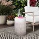 TOV Furniture Sarana Gray Ombre Concrete Outdoor Accent Stool-1