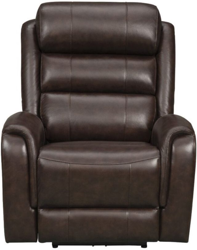 BarcaLounger® Monterey Lux Brown Leather Power Recliner-3