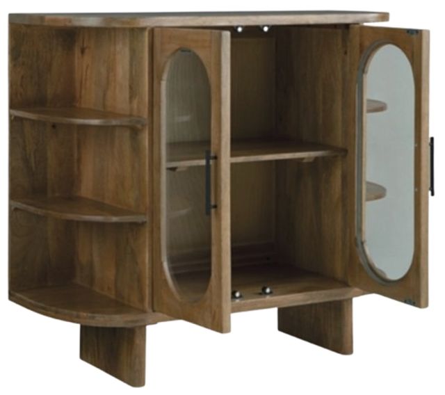 Signature Design by Ashley® Niall Light Brown Accent Cabinet-2