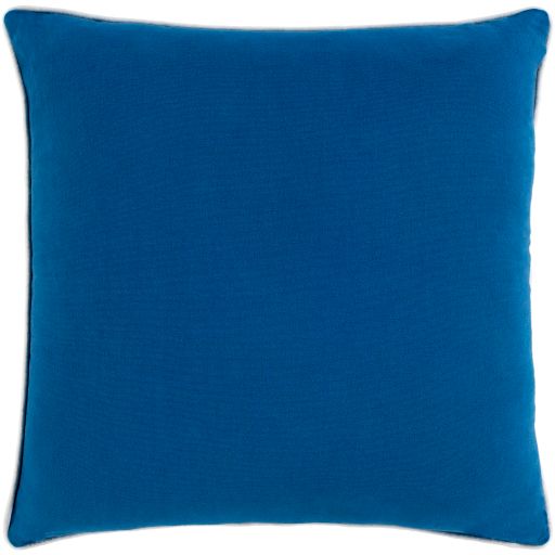 Surya Fenna Sky Blue 22"x22" Toss Pillow with Down Insert-3