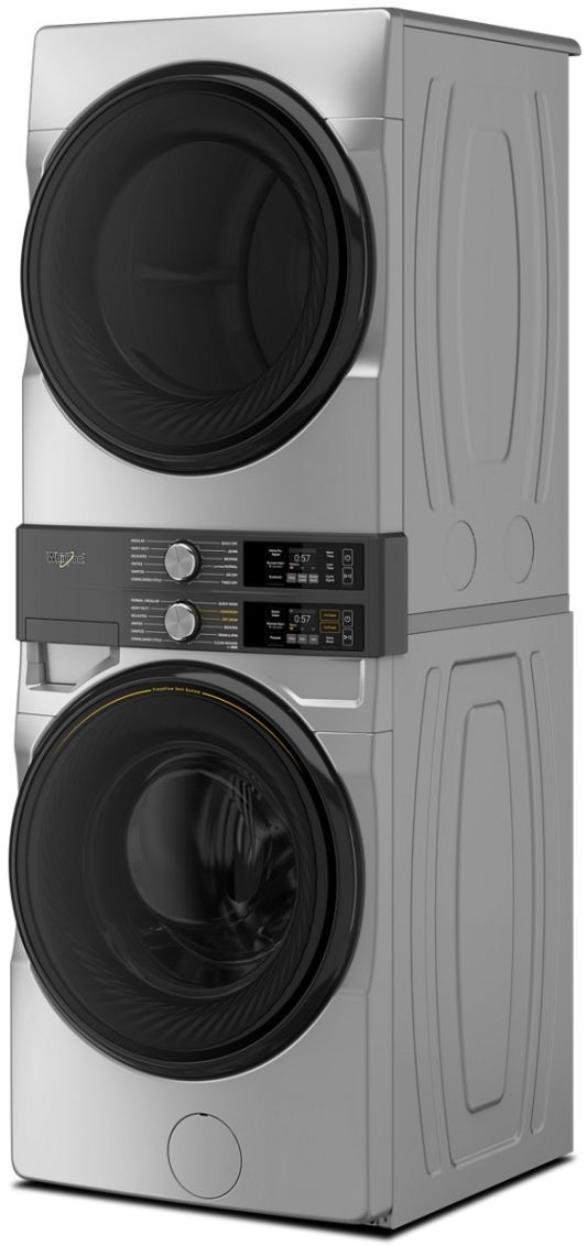 Whirlpool® Radiant Silver Gas Laundry Center, 4.5 Cu. Ft. Washer and 7.4 Cu. Ft. Dryer Set-2